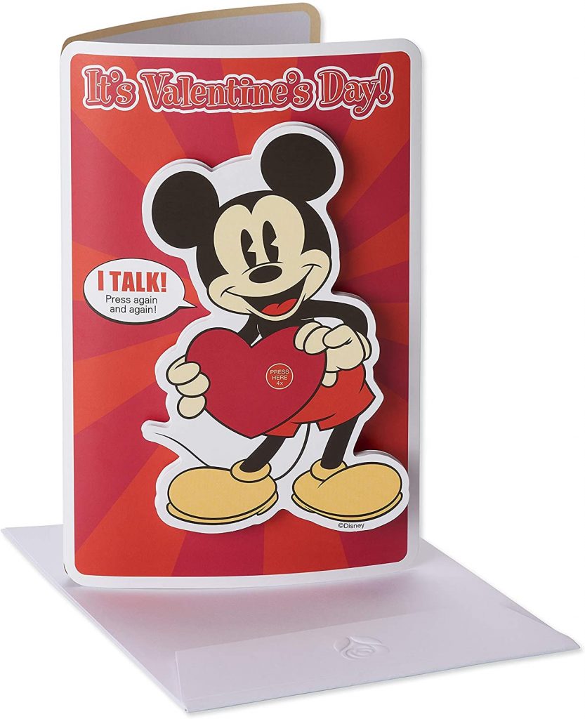 American Greetings Valentine's Day Card for Kids with Audio (Mickey Mouse)