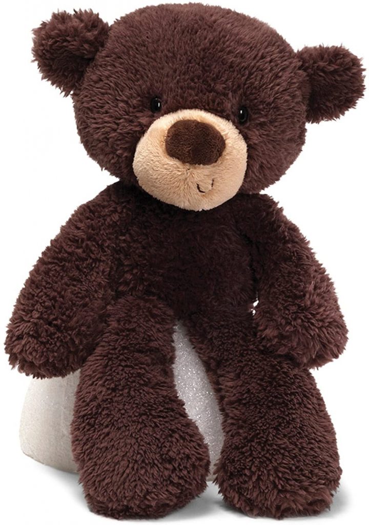 GUND Fuzzy Teddy Bear Stuffed Animal Plush, Chocolate Brown, 13.5