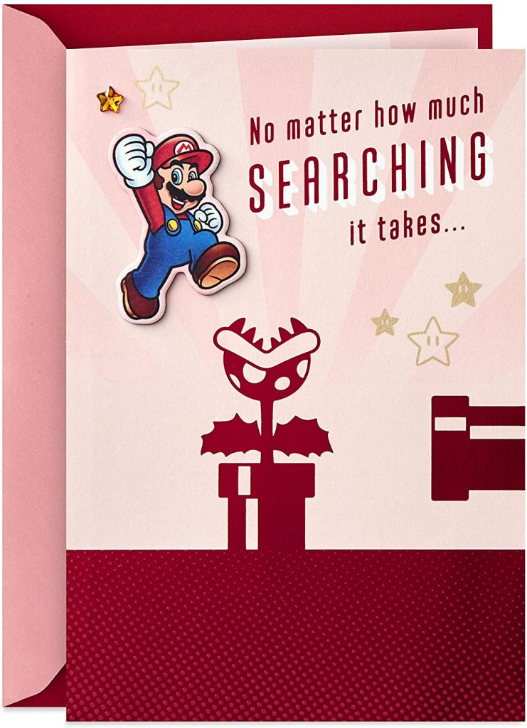 Hallmark Nintendo Super Mario Valentine's Day Card for Significant Other