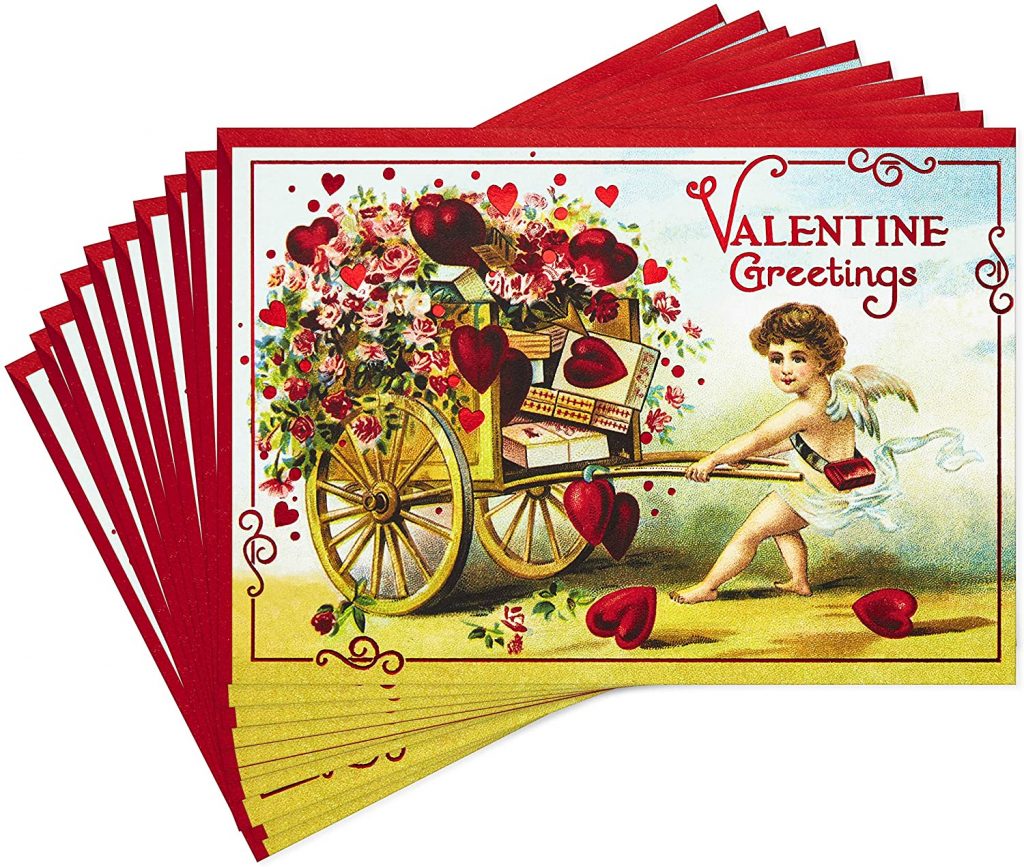 Hallmark Pack of Valentines Day Cards, Valentine Greetings (10 Valentine's Day Cards with Envelopes)
