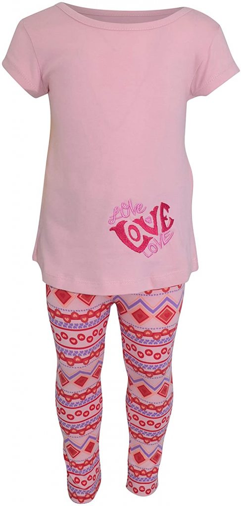 Unique Baby Girls Pink Tunic Love Valentine's Day Outfit