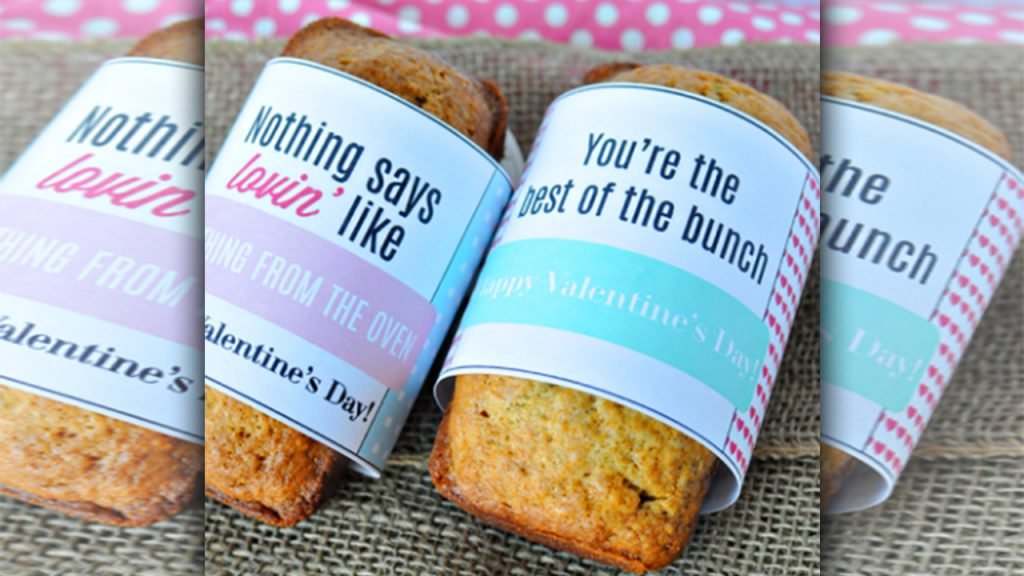 valentine day homemade gift ideas A Printable bread wrappers