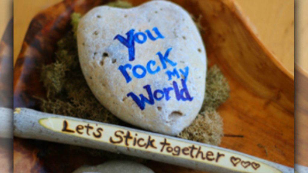 valentine day homemade gift ideas Sticks and stones