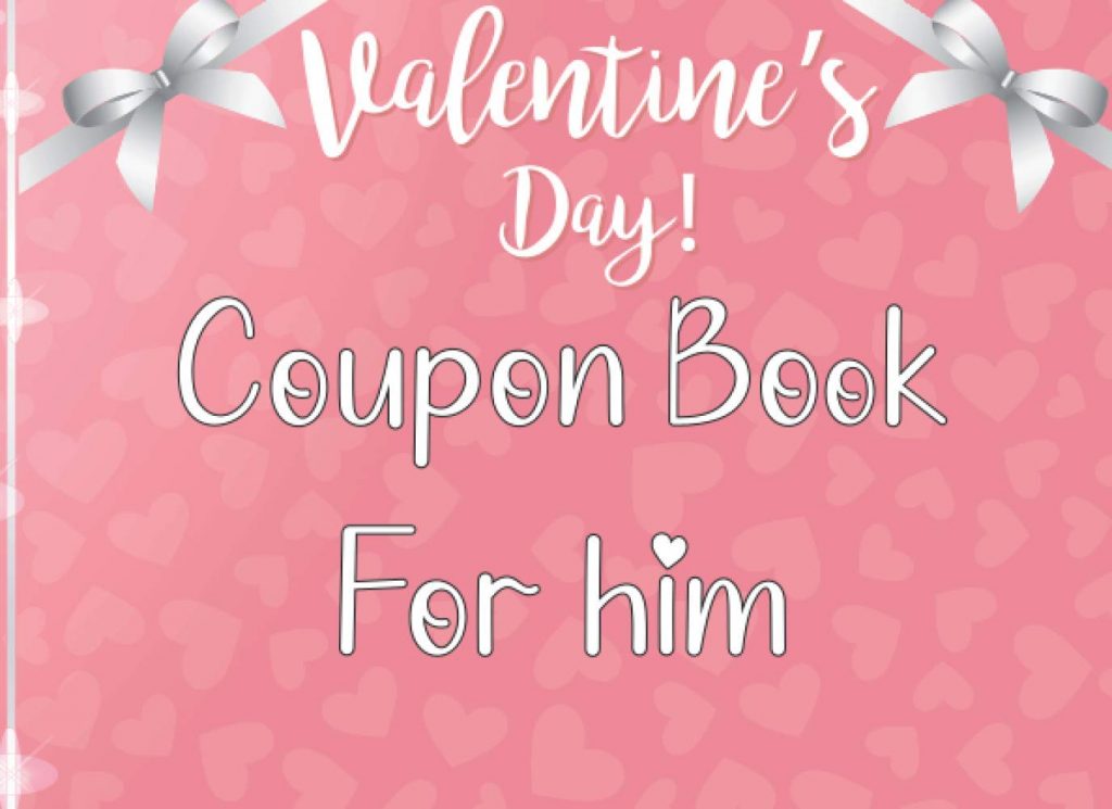 valentine's day Coupon book for him Vouchers for Him or Her, Husband, Wife, Boyfriend, Girlfriend or Couples.