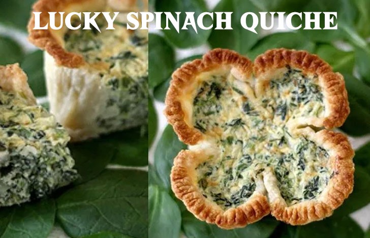 St. Patrick's Day Appetizer Ideas of Lucky Spinach Quiche