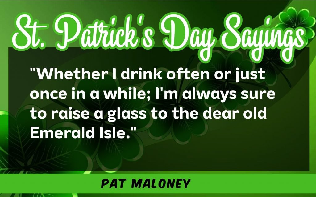 whether I drink St. Patrick's Day Sayings 2021