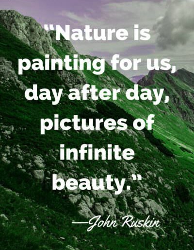 Earth day quotes John Ruskin Shared