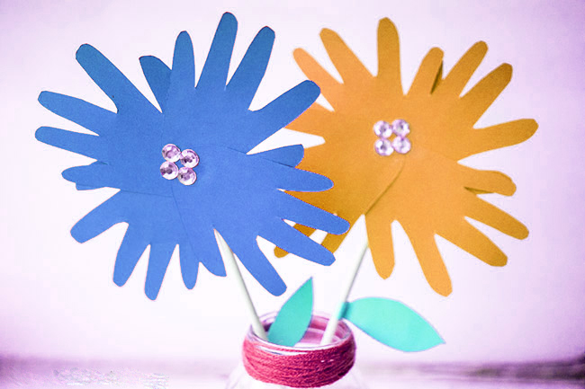 Handprint Flower Craft for Kids