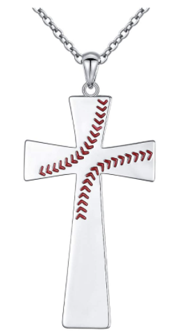 Men's S925 Sterling Silver Cross Pendant Necklace good friday gifts