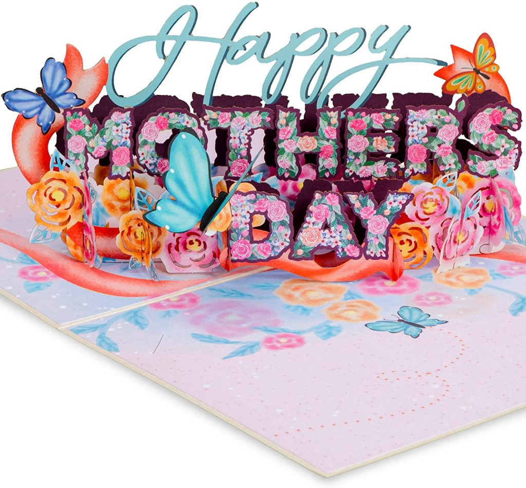 Paper Love Happy Mothers Day Pop Up Card mother day wishing card 2021