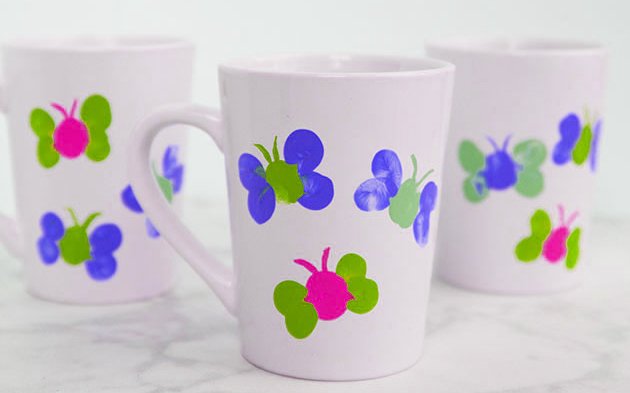 Thumbprint Butterfly Mug