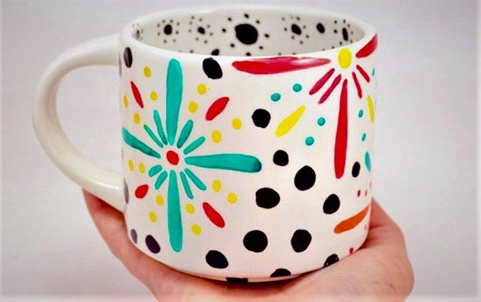 diy floral mug mother's day activities for toddlers