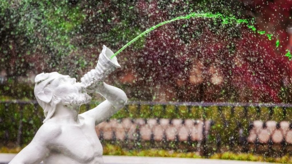 four hour long St. Patrick’s Day parade in Savannah