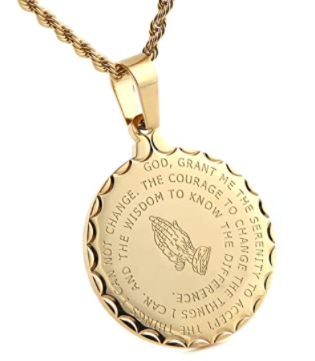good friday gifts for Bible Verse Prayer Necklace Christian Jewelry Gold