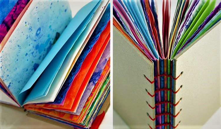 recycled art notebook