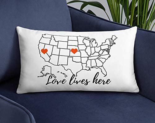 Customized Long Distance Family Relationship Pillow