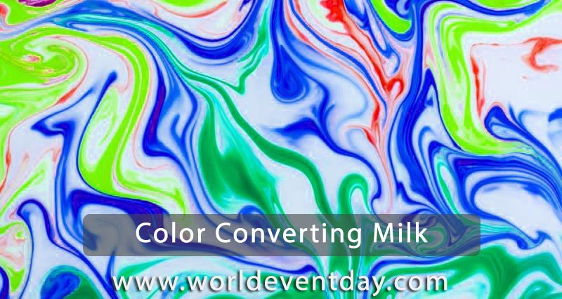 Colour changing milk