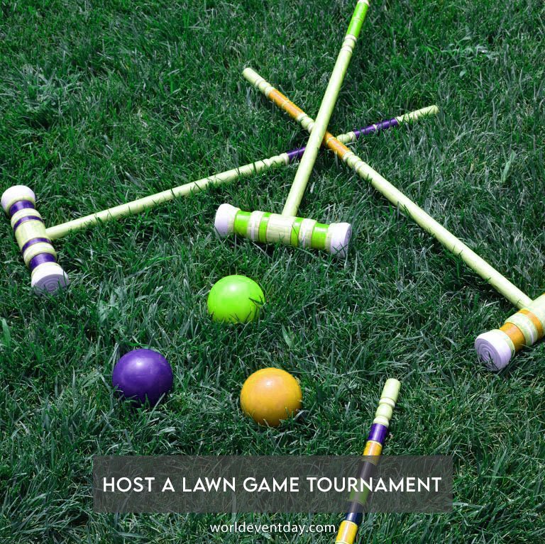 Host a lawn game tournament