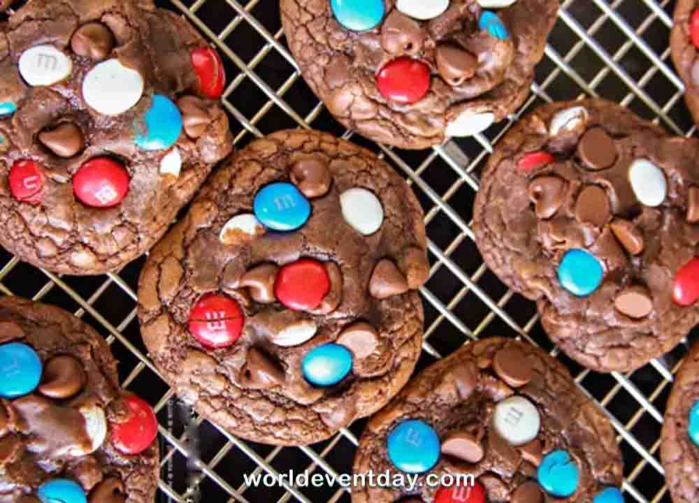Patriotic Brownie Cookies
