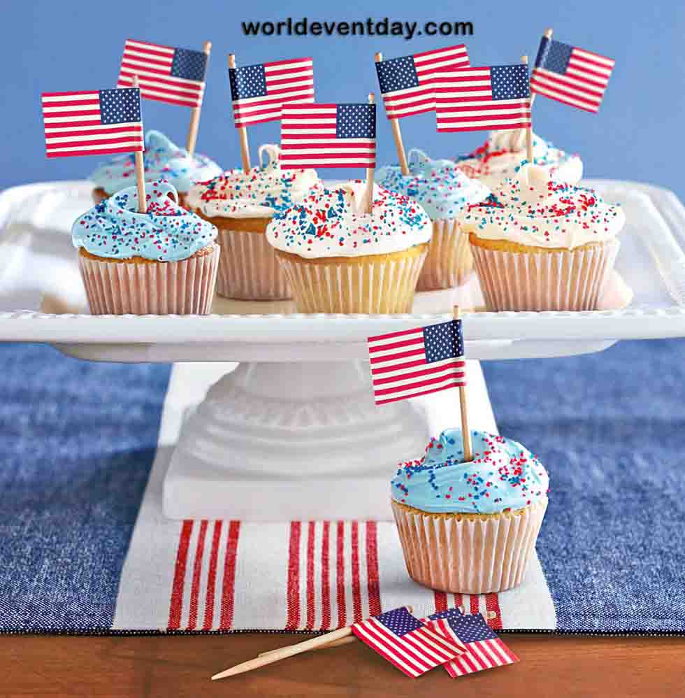 Patriotic Cupcakes memorial day desserts