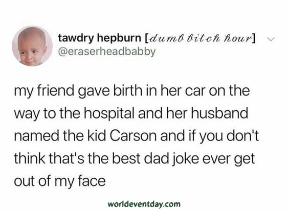 Carson's Origin Story funny meme of fathers day