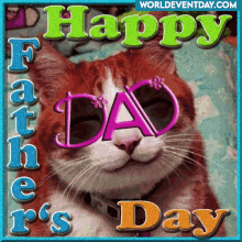 Happy Fathers Day Cat GIF