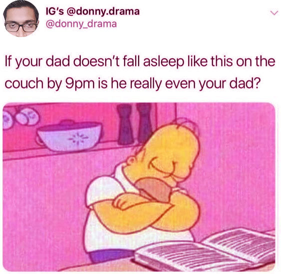 Just Like Homer fathers day meme
