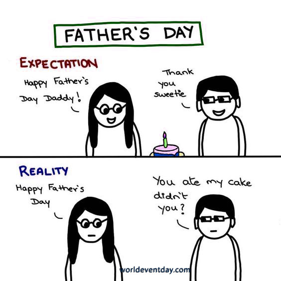 Let Him Eat Cake meme on fathers day