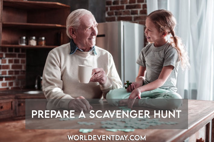 Prepare a scavenger hunt father's day activities ideas